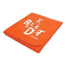 I Rock the Dot Blanket - Orange