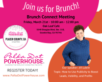 Placer County, CA Brunch Connect Meeting In Person Mar 21st (10am-12pm PDT) 