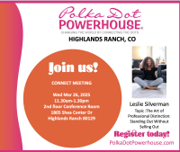 Highlands Ranch Wed Mar 26 2025 | In Person Connect | 11.30am -1.30pm MST | Bring a lunch