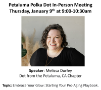 January 2025 Petaluma Breakfast Business Connect at 9am PST featuring speakers, Dr. Melissa Durfey