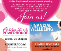 March 6 Lewes Chapter Luncheon 11:30-1:30 EST