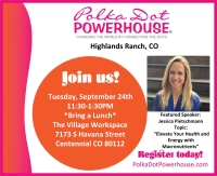 Highlands Ranch Tues Sept 24th 2024 | In Person Connect | 11.30am -1.30pm MST | Bring a lunch